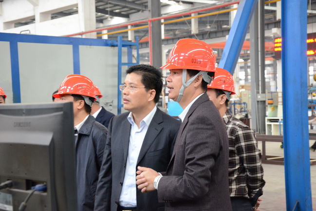 四會市副市長申翰杰率代表團蒞臨我司指導工作