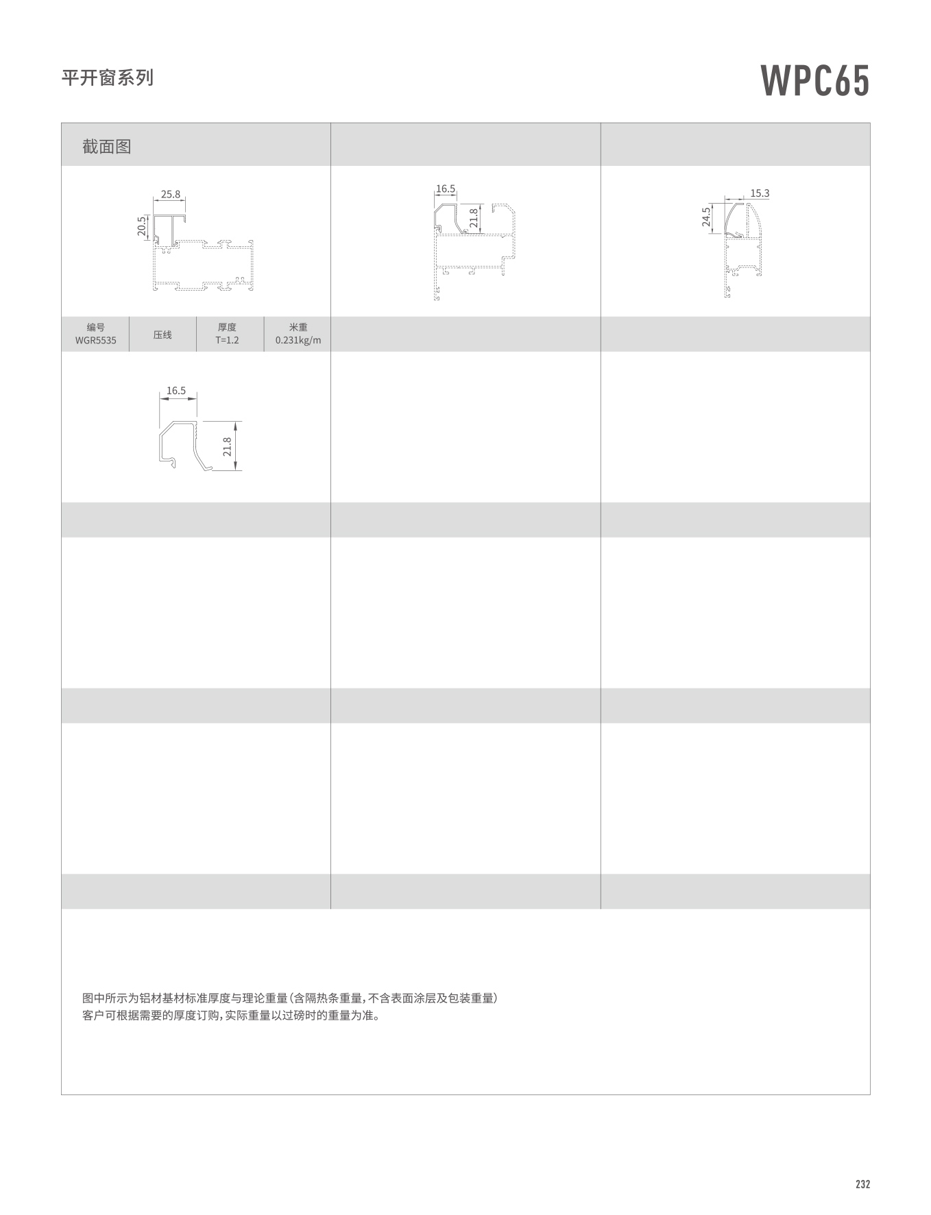 WPC65系列平開窗