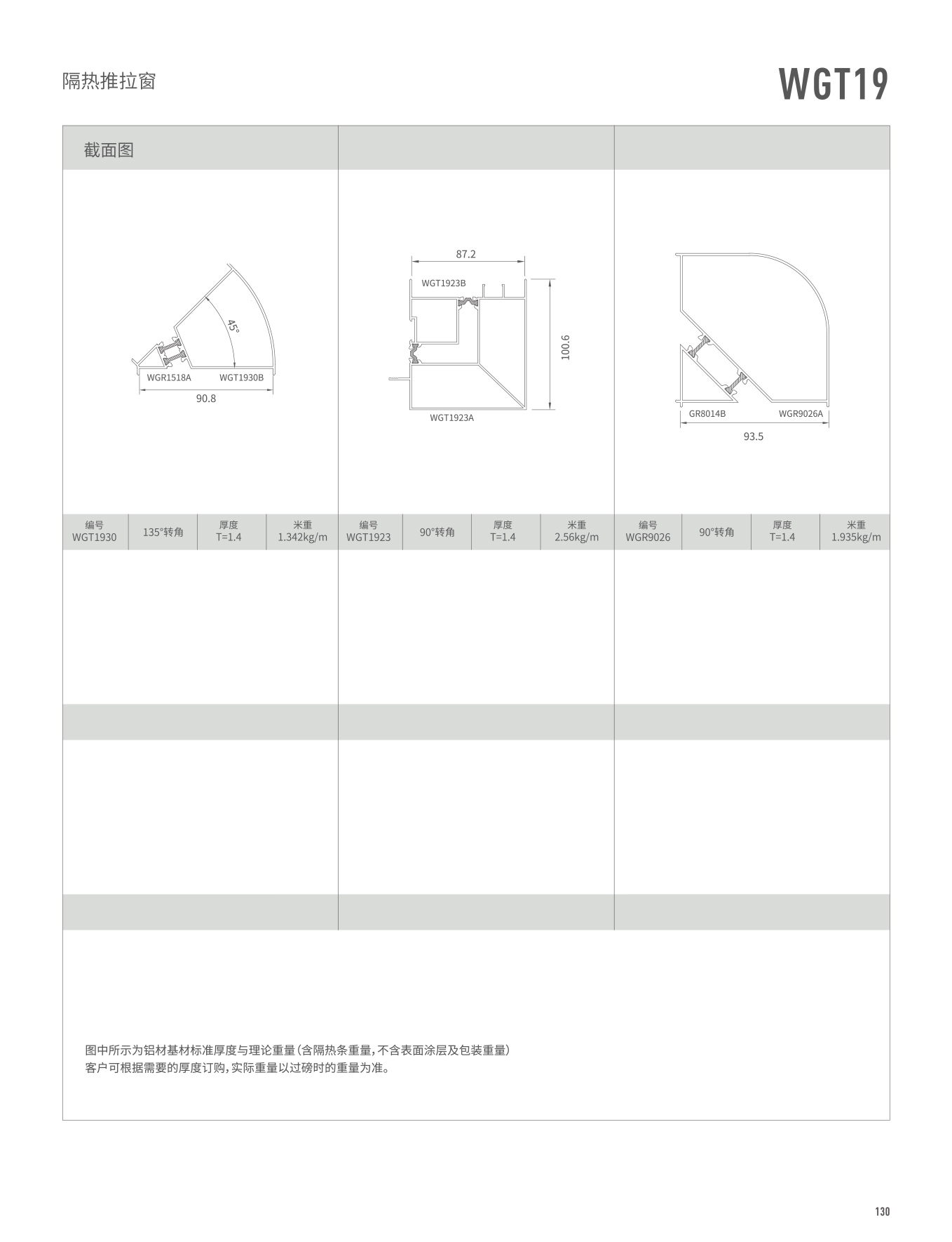 WGT19隔熱推拉窗